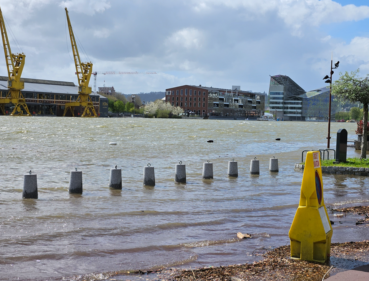 Vue de la Seine qui déborde