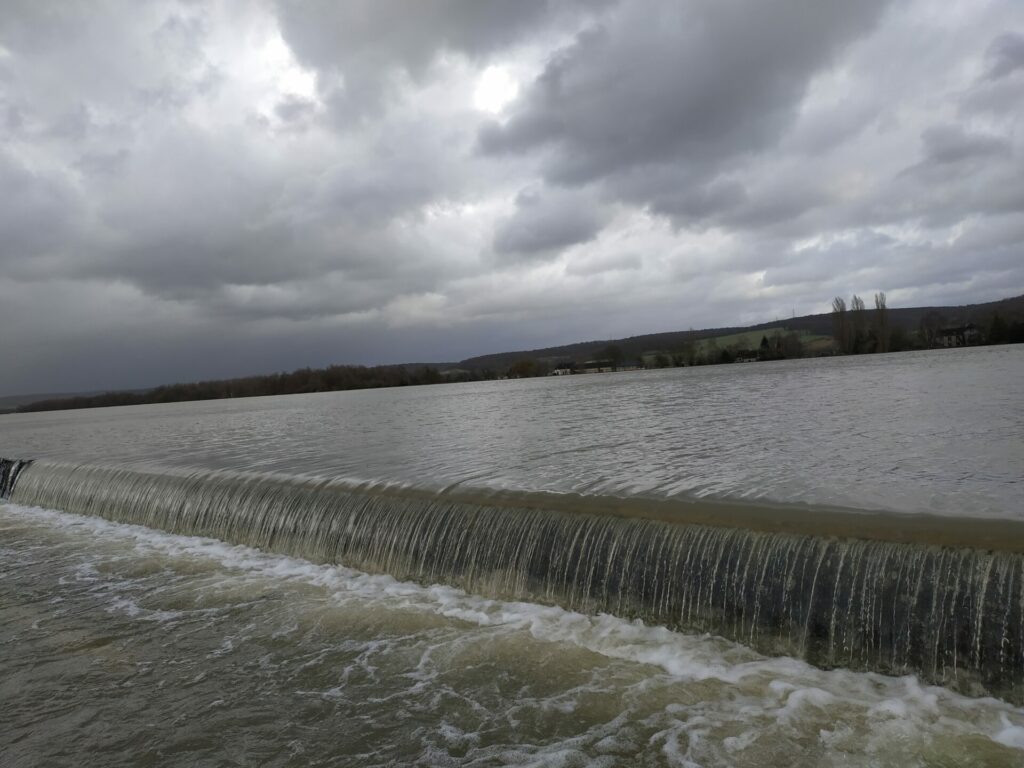 Débordement de la Seine à Bardouville le 13/02/2020