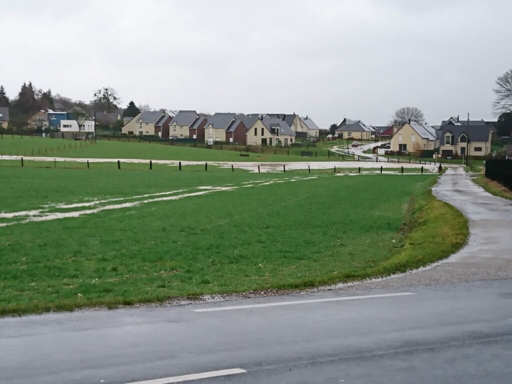 Ruissellements importants survenus le 22 janvier 2018 à Isneauville (source : MRN)